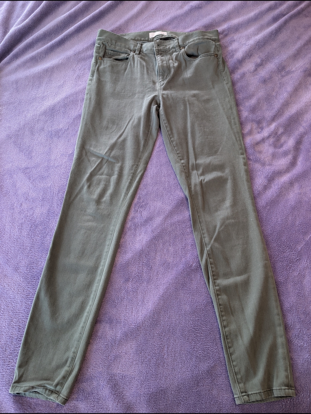 LOFT Olive Green Skinny Pants